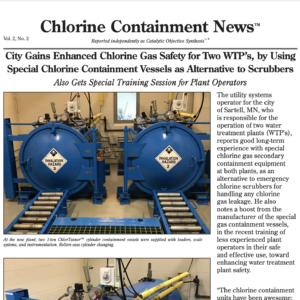 2021 September 01 Chlortainer Article City Gains Enhanced Chlorine Gas Safety for Two WTPs