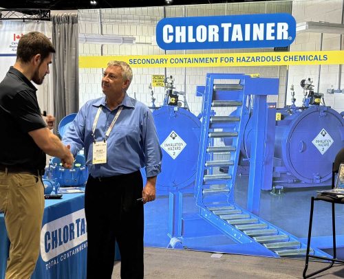 ChlorTainer-gas-safety-experts-tradeshows-2 Gas safety experts ChlorTainer at a tradeshow.